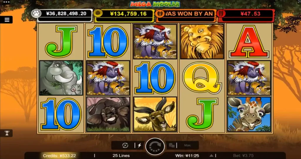 Mega Moolah jackpot slot