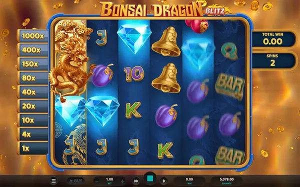 Κύλινδροι slot με πύρινο δράκο